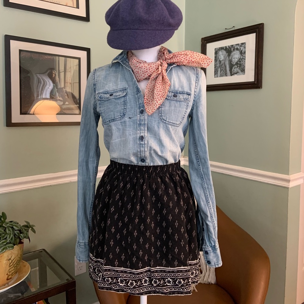 Hollister Co. high waisted bandana print mini